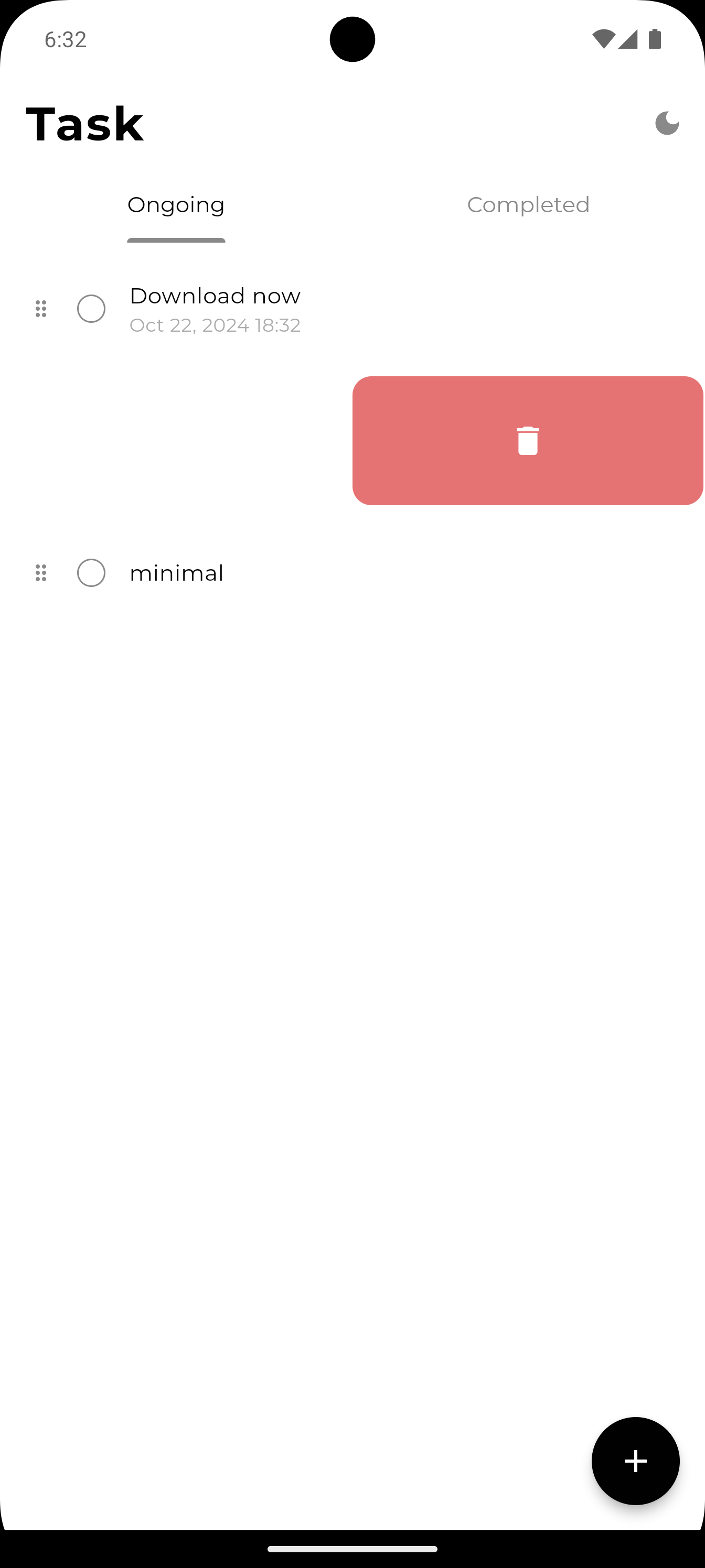 Swipe to Delete Interaction